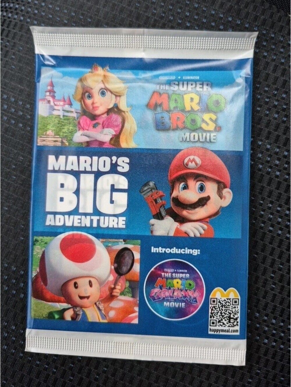 McDonald's Happy Meal Book 2026 Super Mario Galaxy Movie Mario's Big Adventure